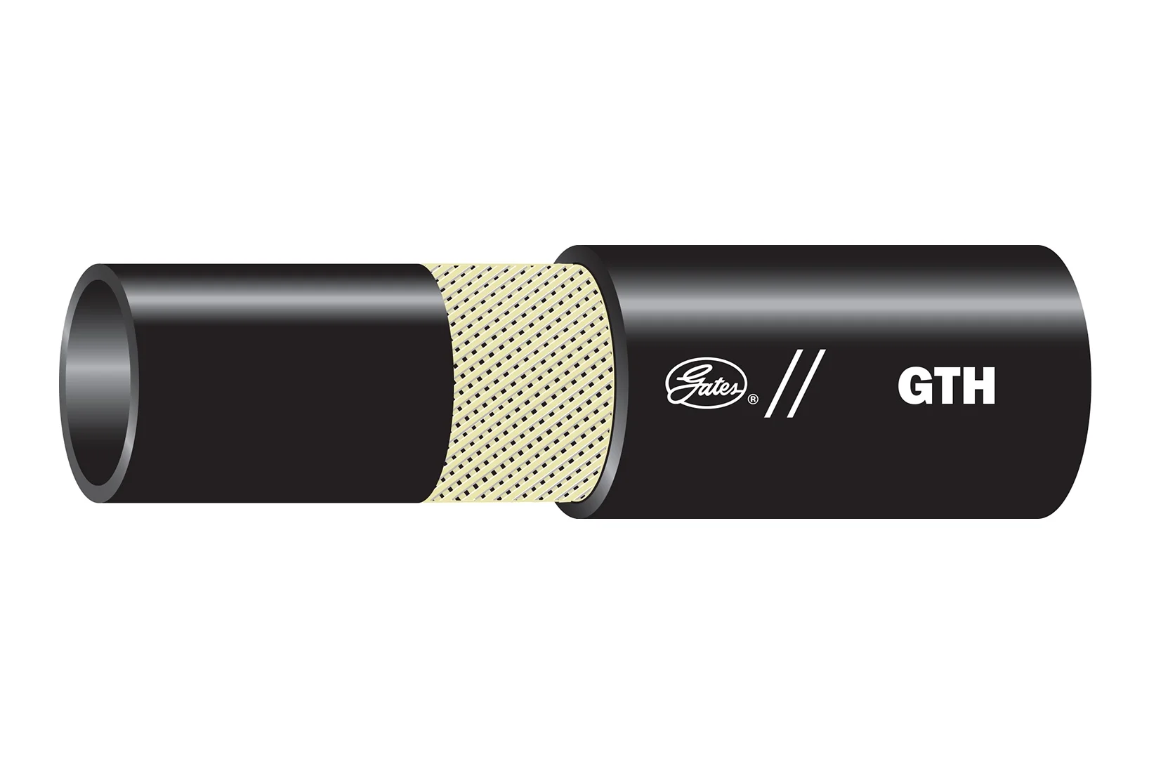 Gates® GTH Yüksek Sıcaklık 1-Elyaflı Örgülü Hortum - SAE 100R6