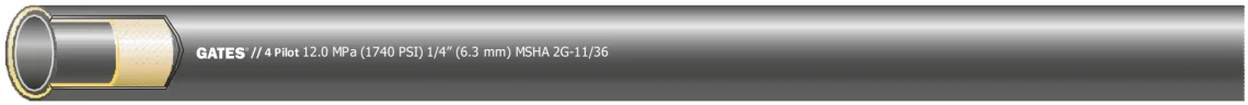 Gates Pilot Wire and Textile Braided Hydraulic Hose
